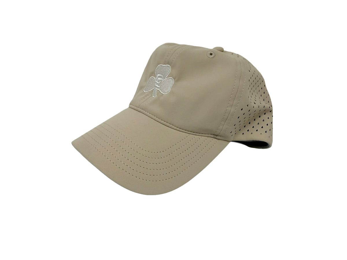 Stone Baseball hat with Shamrock