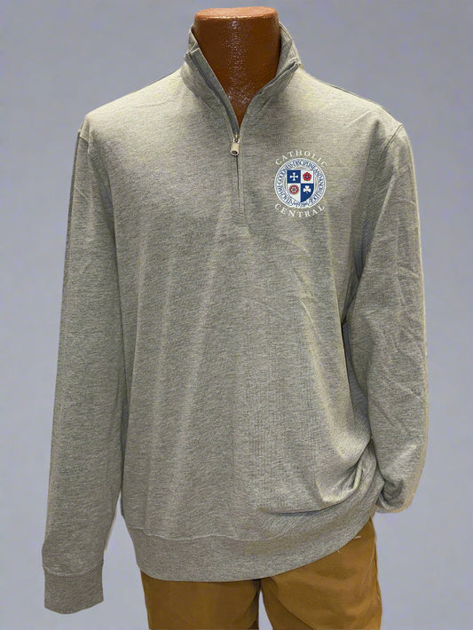 Boxercraft Alumni 1/4 Zip- Oxford Heather