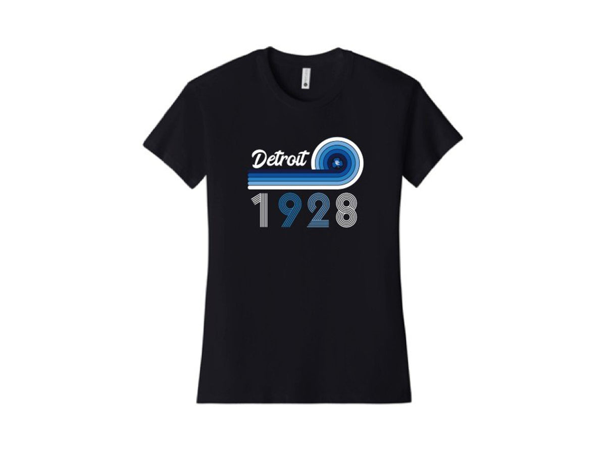 Black Tee with Vintage 1928