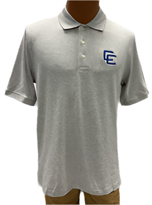 Youth LE Short Sleeve Interlock Polo- Heather Gray