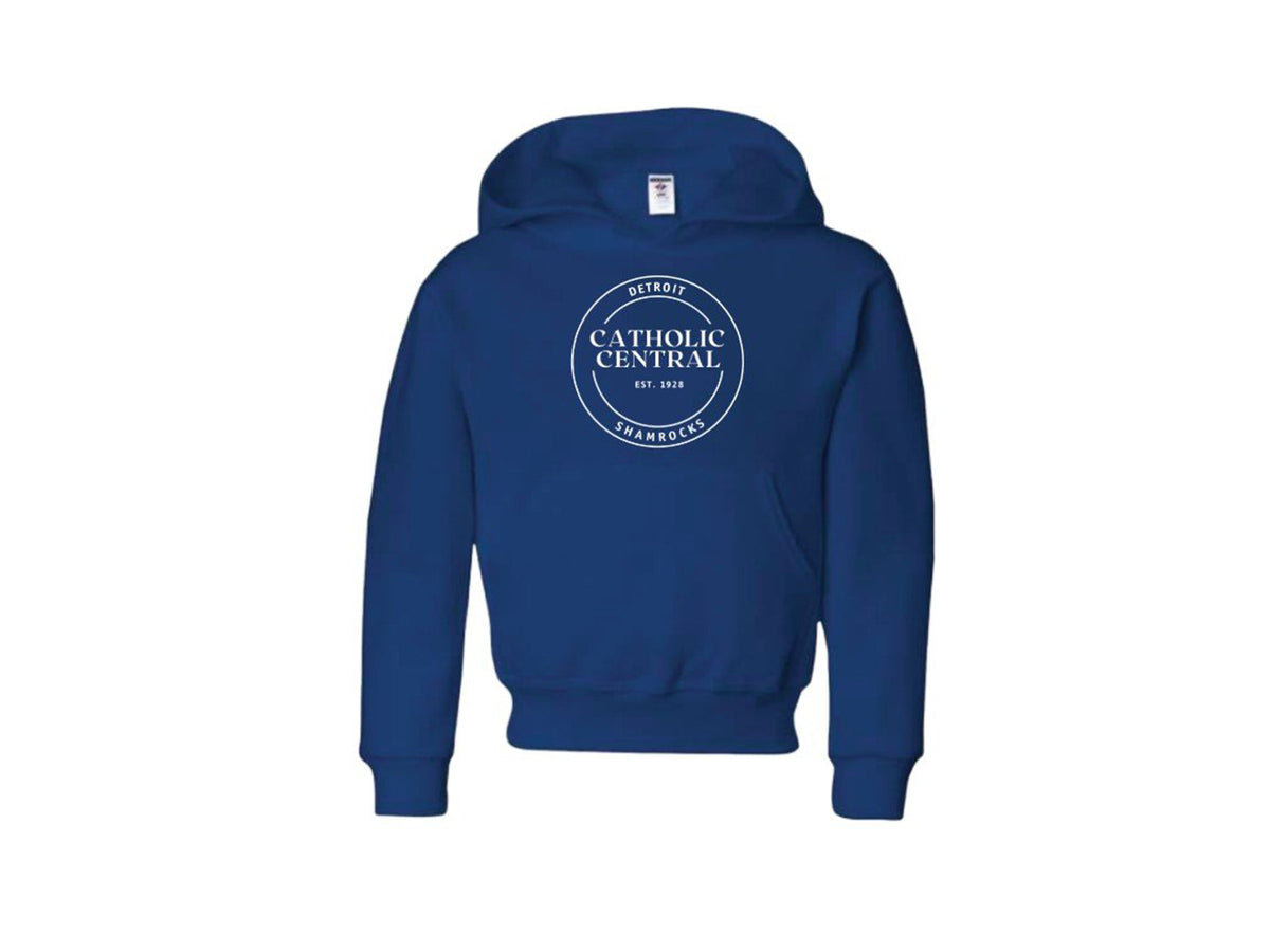 Youth Royal Blue Hoodie with DCC Circle