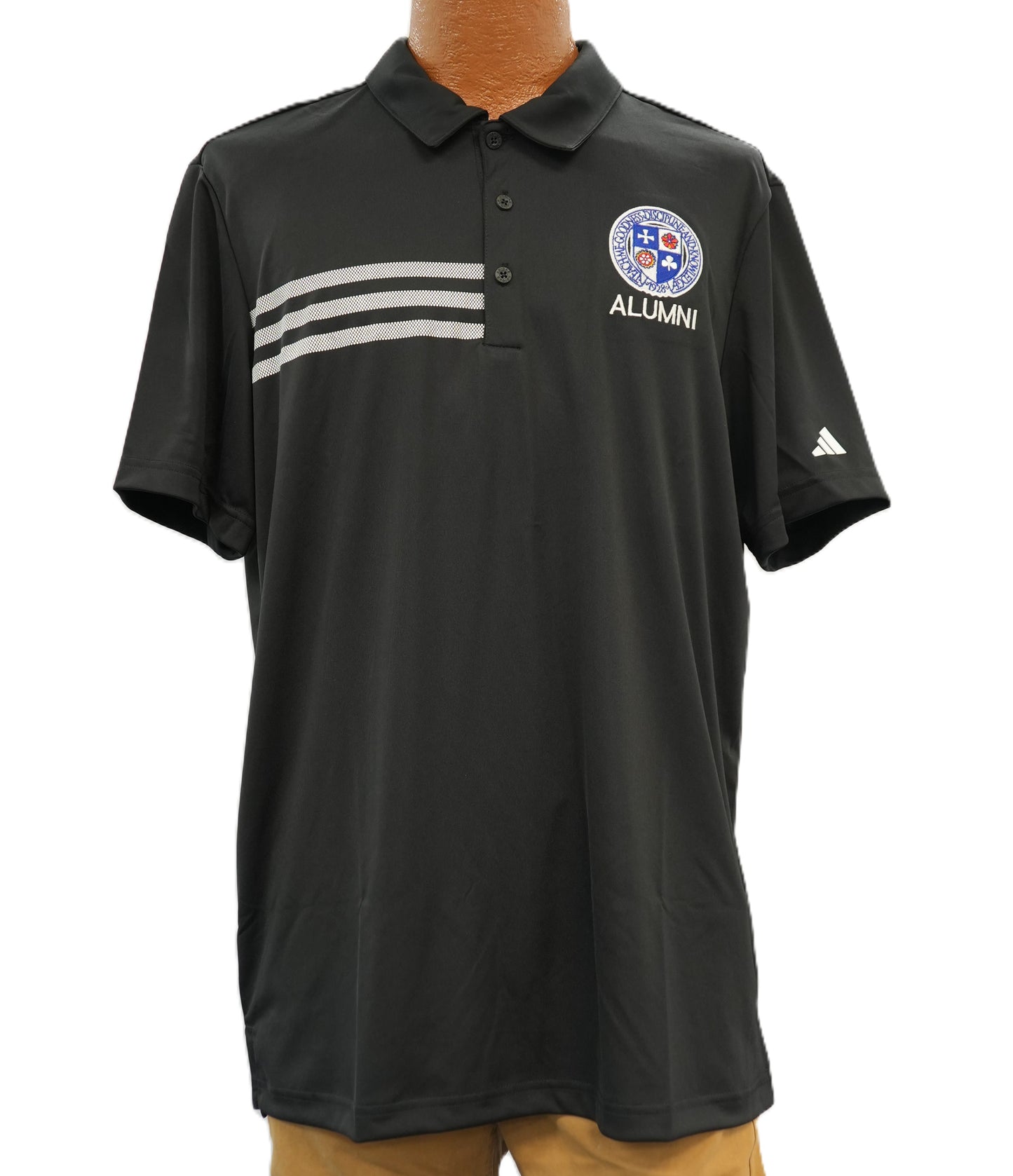 Alumni- Adidas 3 Stripe Polo