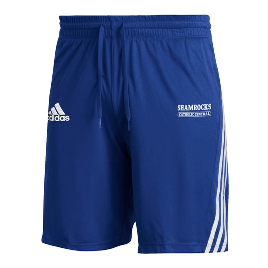 Adidas 3 Stripe Shorts- Royal