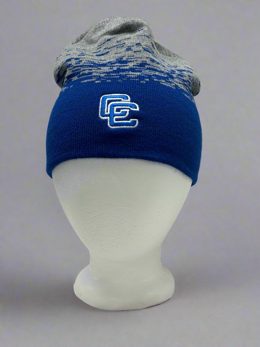 Cap America Beanie- Royal/Gray