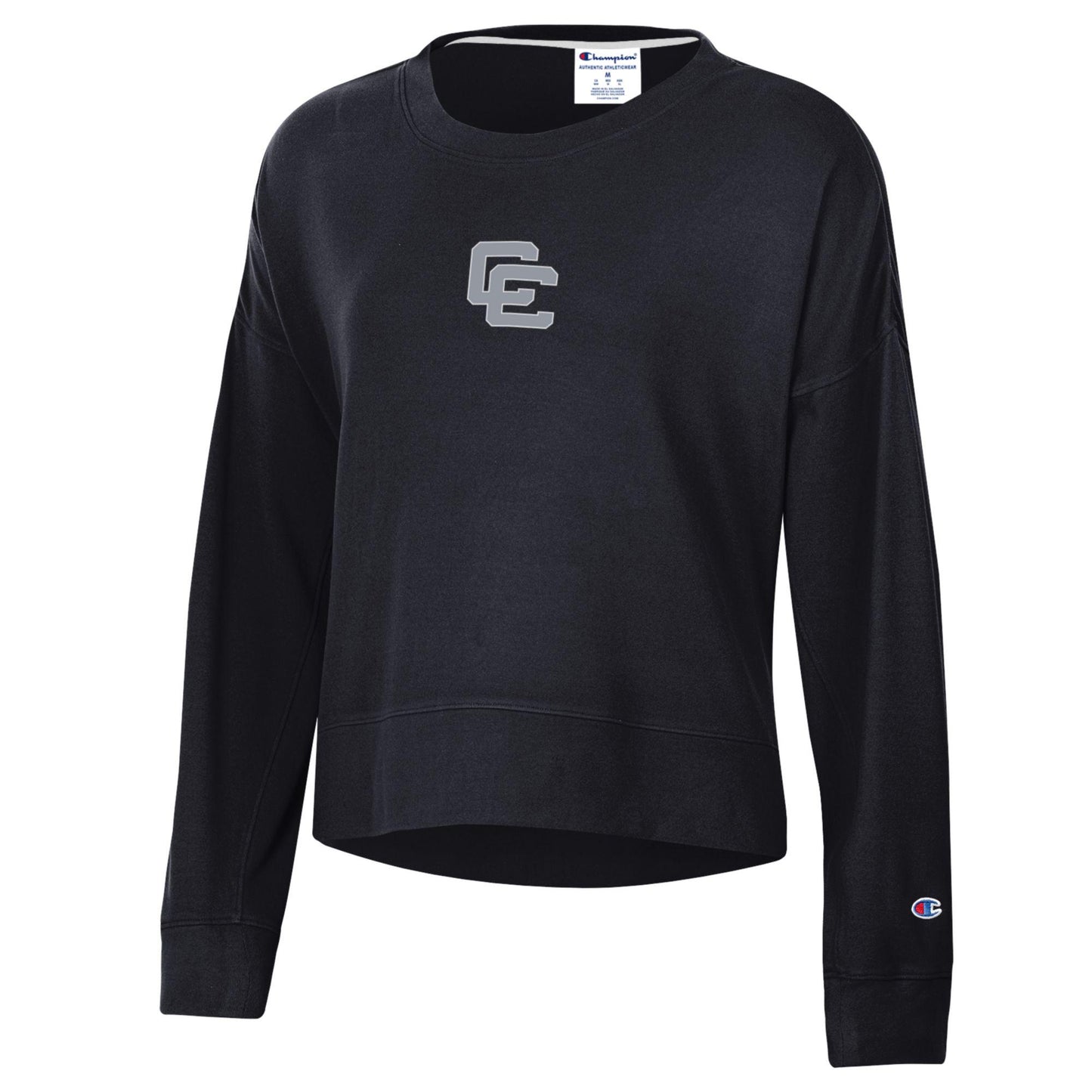 Ladies Champion Sueded Crew- Black