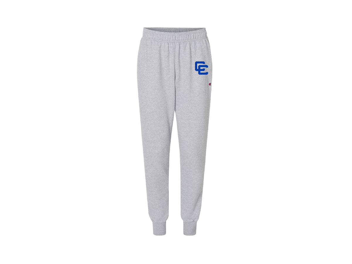 Gray Joggers with Blue Interlocking CC