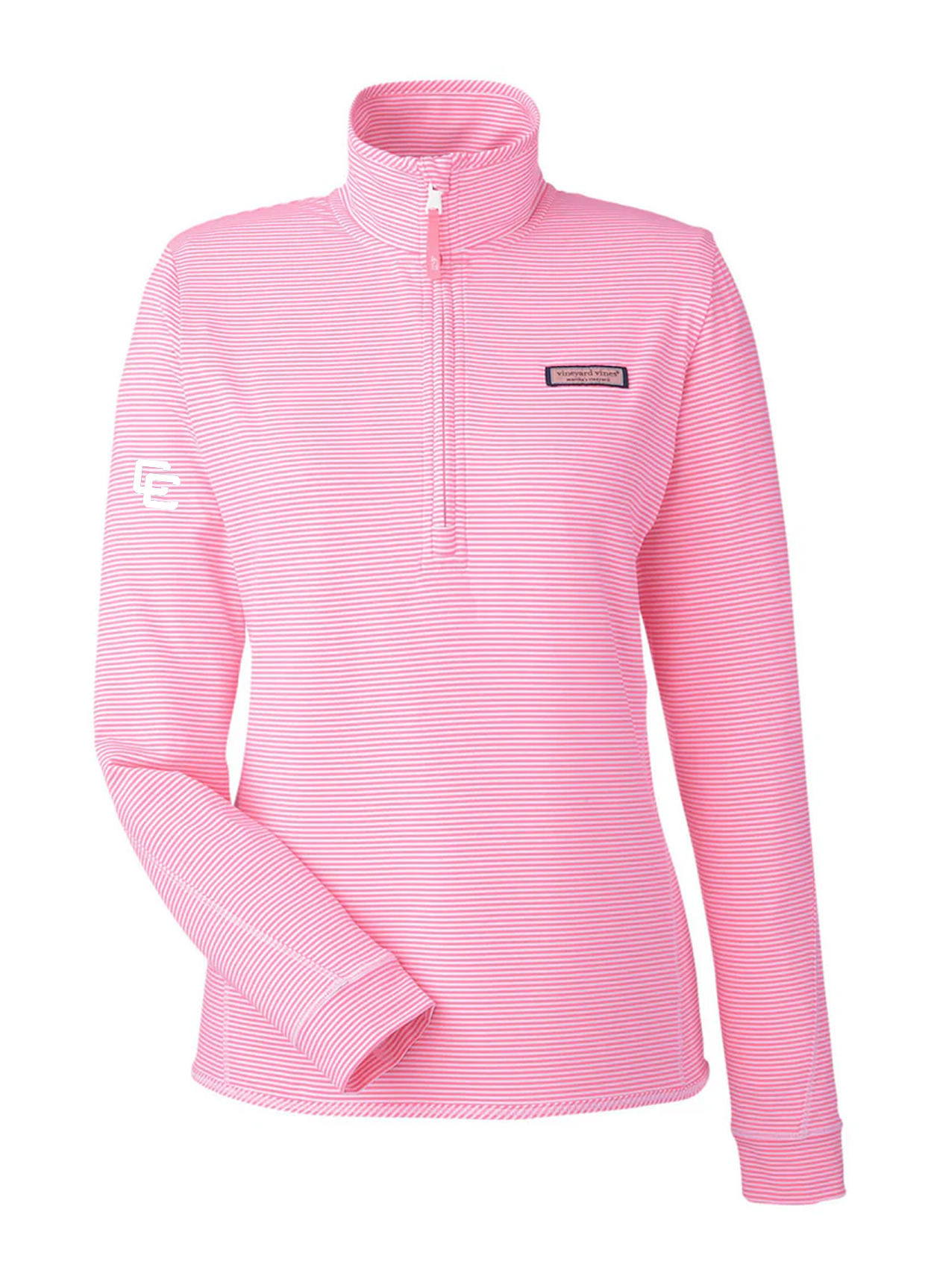 Vineyard vines Women's Microstripe Sankaty Half-Zip Pullover