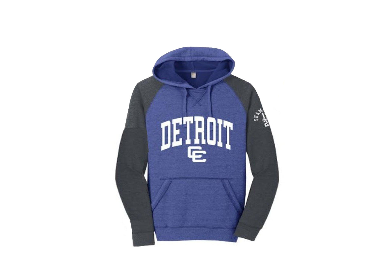Bi-Color Hoodie with Detroit CC