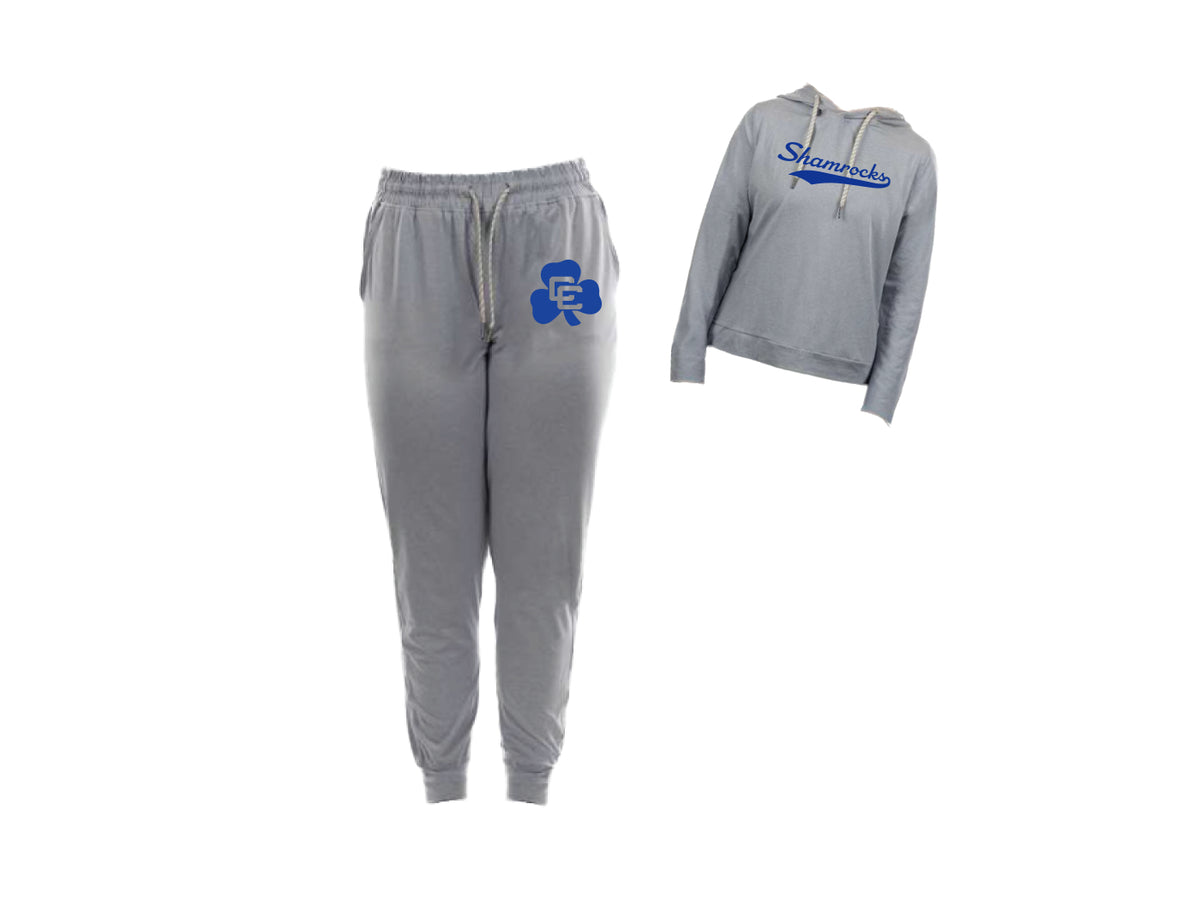 Light Gray Burnside Joggers with CC Shamrock