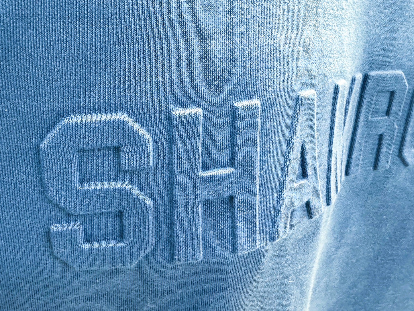 Embossed Pullover Hoody- Royal
