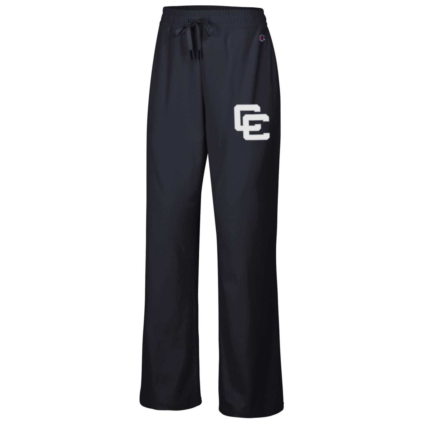 Ladies Champion Sueded Wide Leg Pants- Black