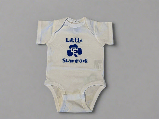 Onesie Little Shamrock- White w/Shamrock