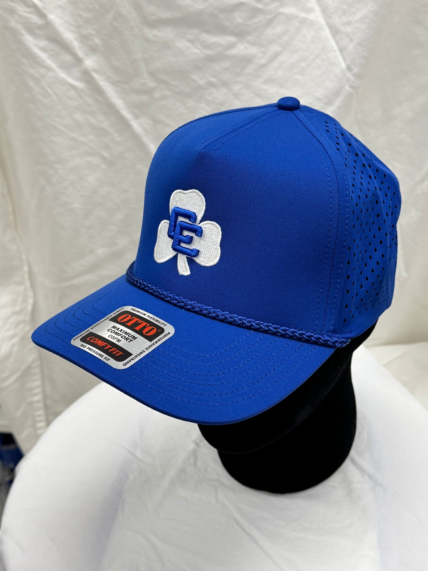 Otto Cap Perforated Baseball Cap- Royal