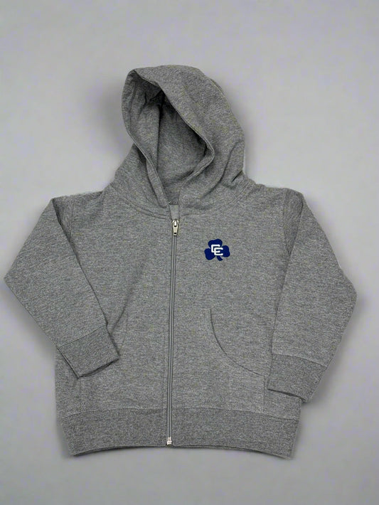 Toddler Zip Hoody- Heather Gray