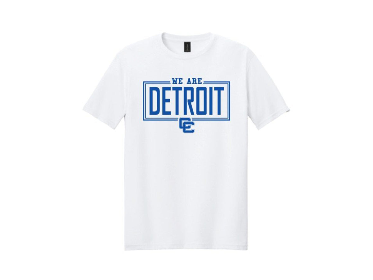 White Tee with We Are Detroit