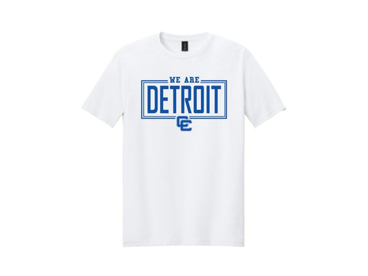 White Tee with We Are Detroit