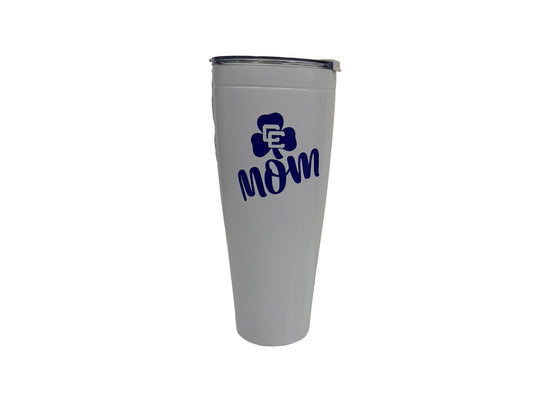 White 30 oz Tumbler with CC Mom