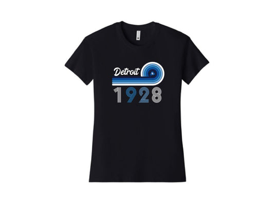Black Tee with Vintage 1928