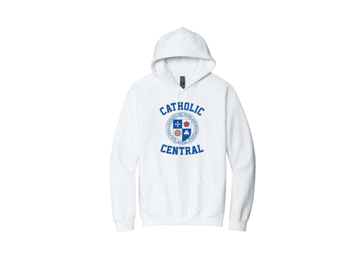 White Hoodie with CC Crest