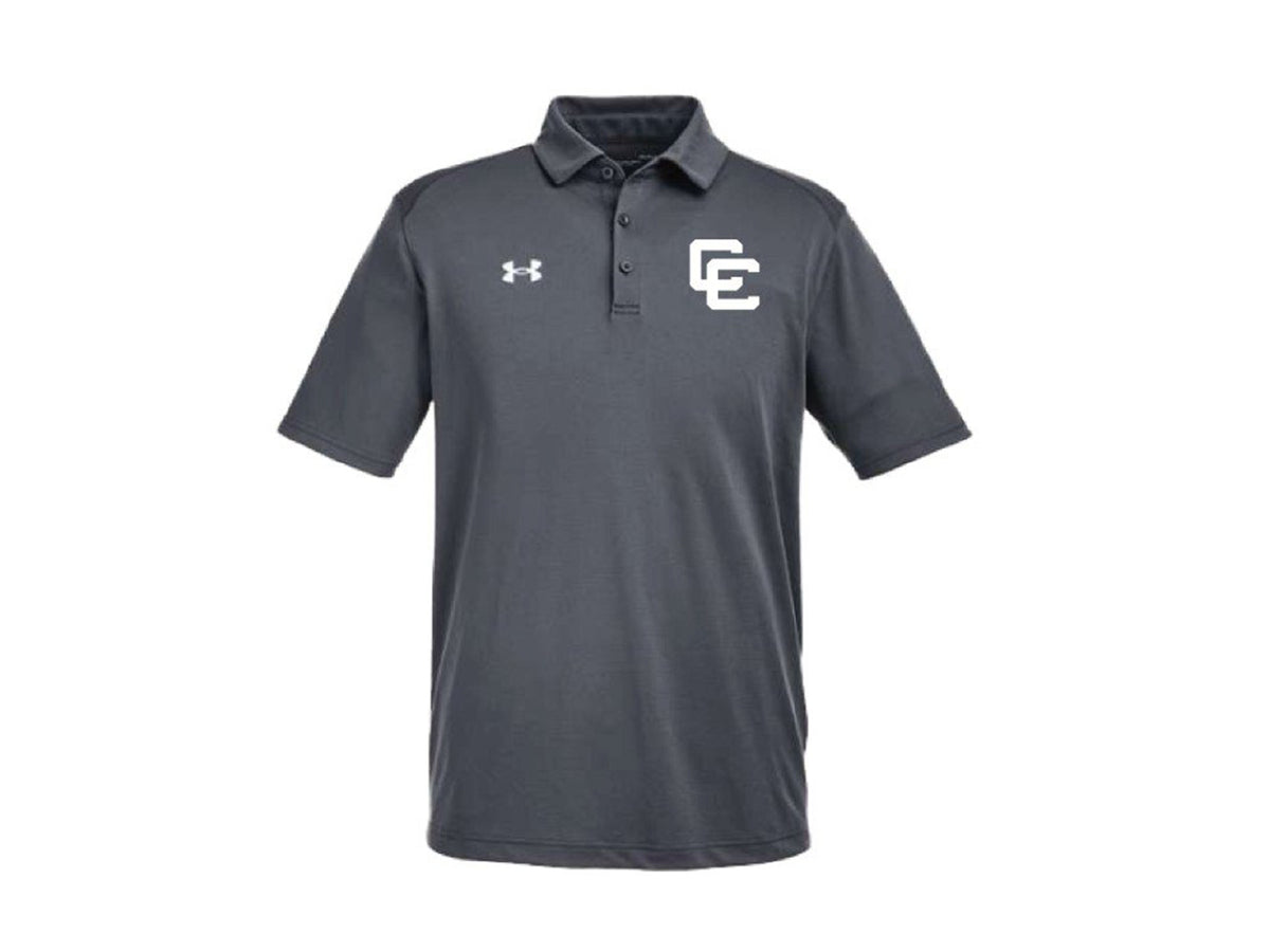 Gray Under Armour Polo with Interlocking CC