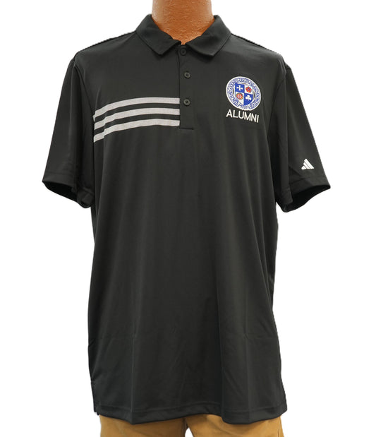 Alumni- Adidas 3 Stripe Polo