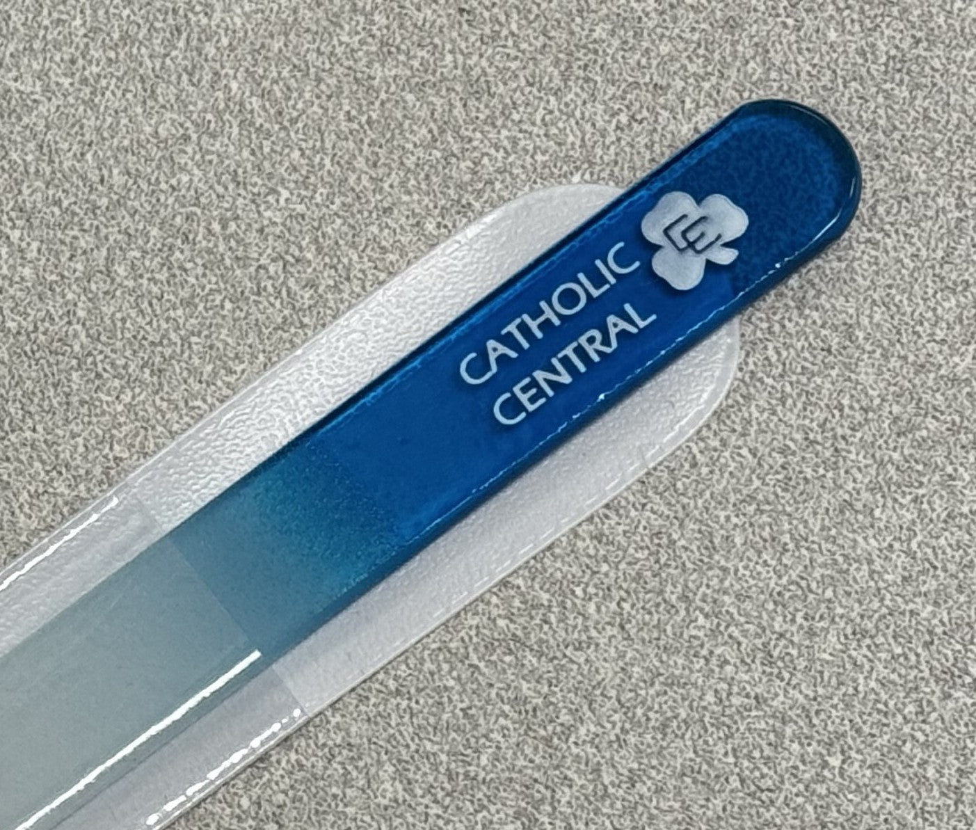 Glass Nail File w/Shamrock