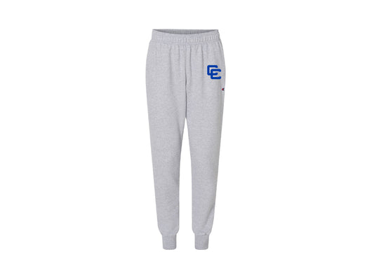 Gray Joggers with Blue Interlocking CC