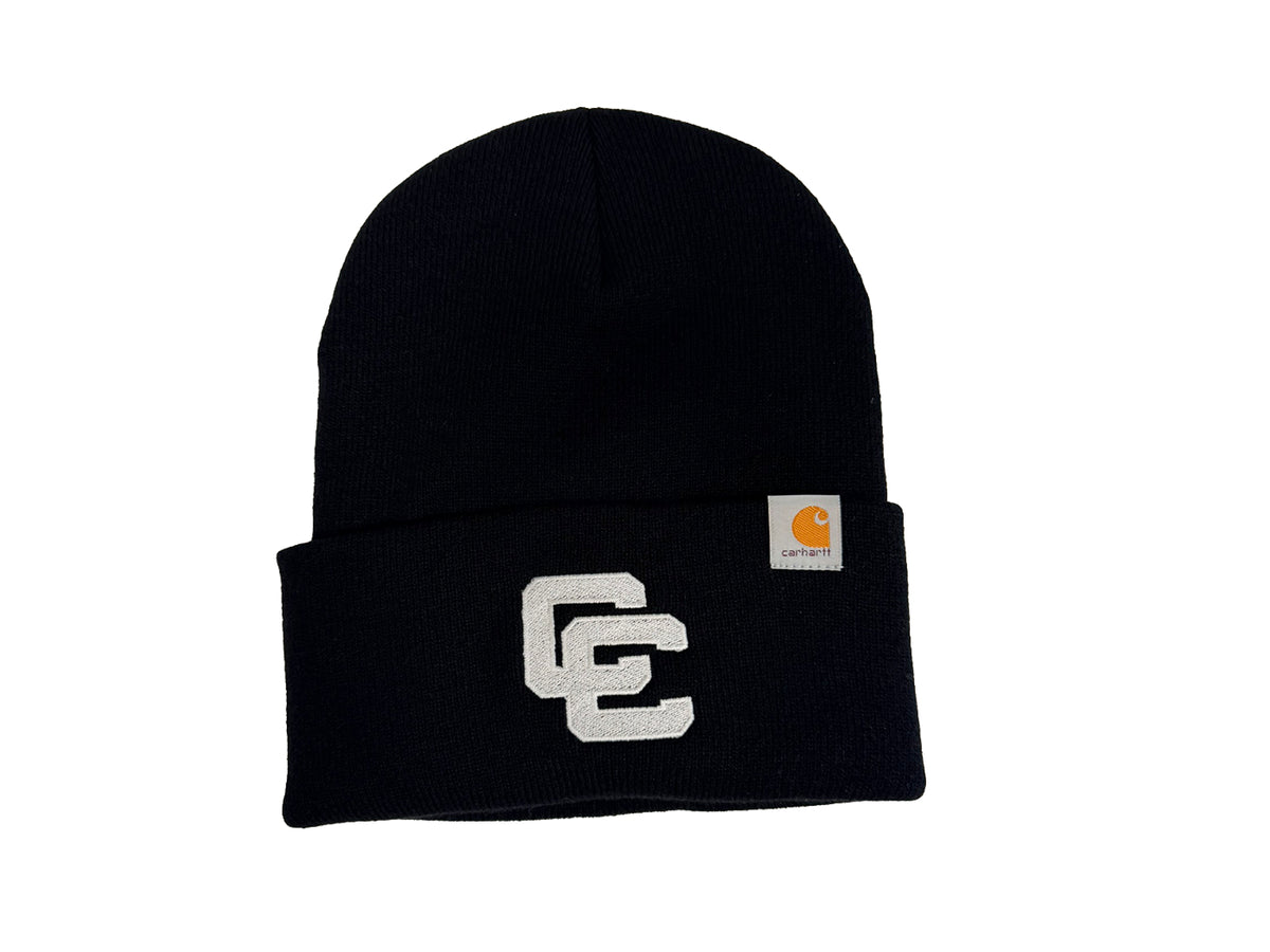 Black Carhartt Beanie with Interlocking CC