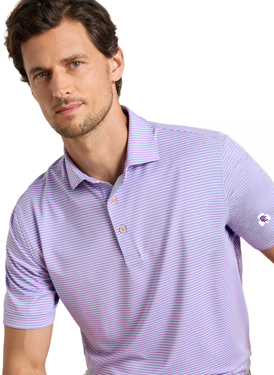 Peter Millar Men's Hales Performance Polo (Purple)