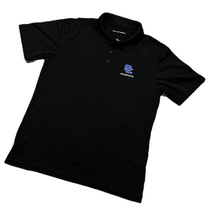 Youth Performance Pique Polo- Black