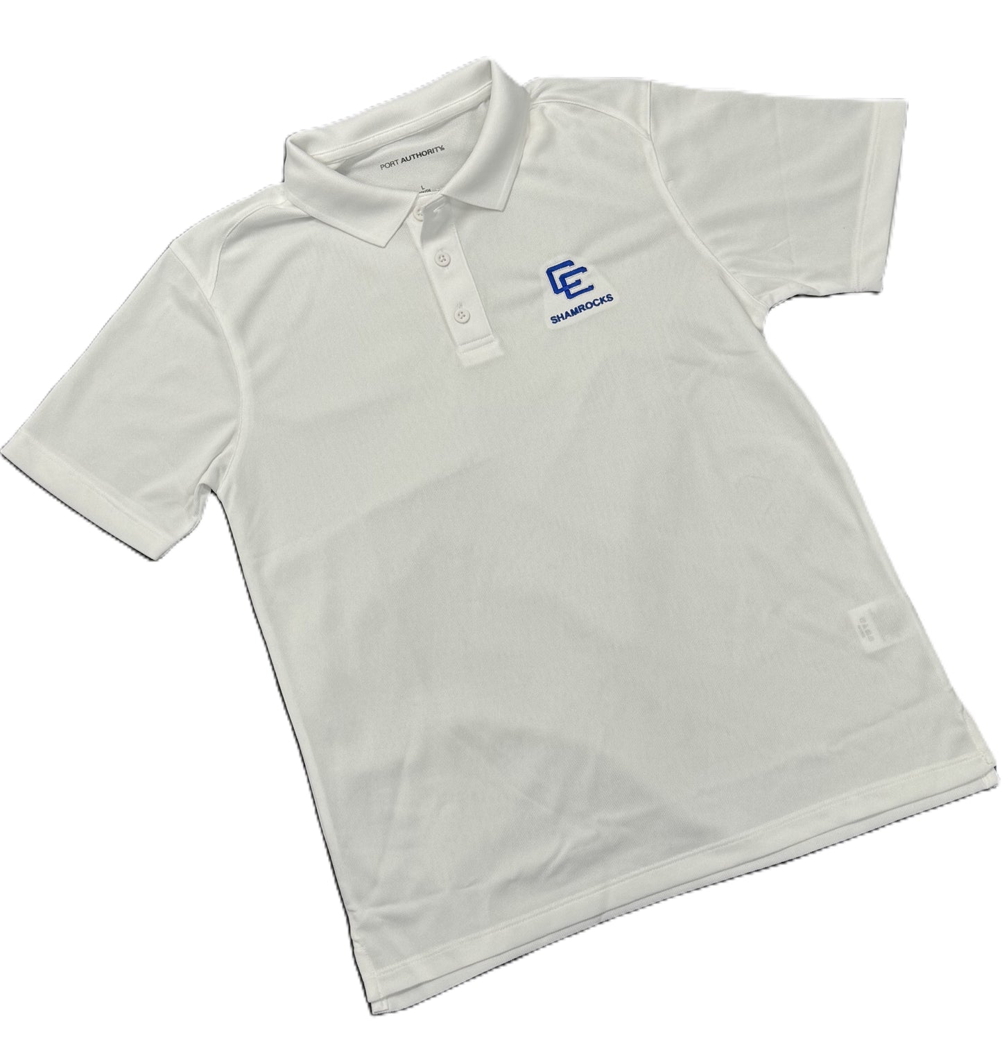 Youth Performance Pique Polo- White