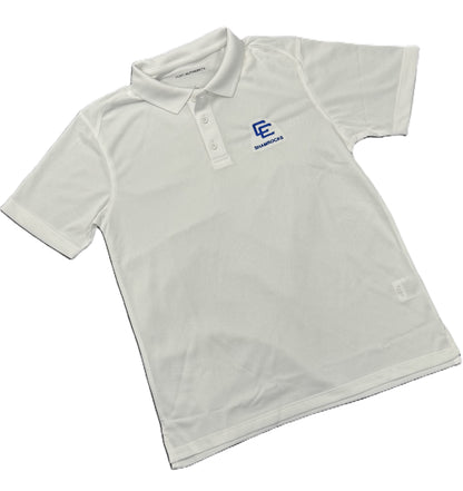 Youth Performance Pique Polo- White