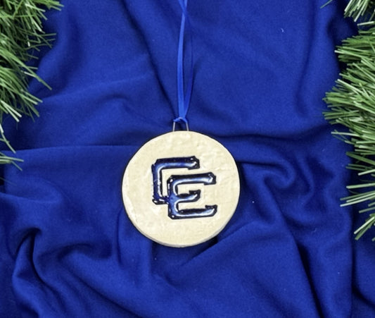 Small Circle CC Clay Ornament
