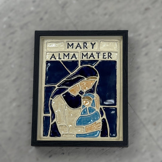 Mary Alma Mater 8.5 x 10.5 Framed Tile