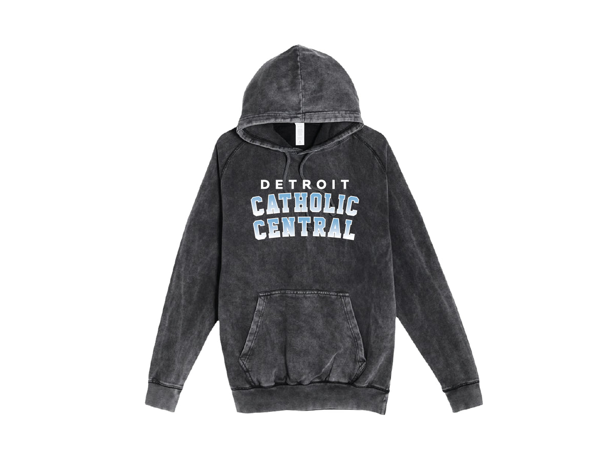 Black Hoodie with Detroit Gradient