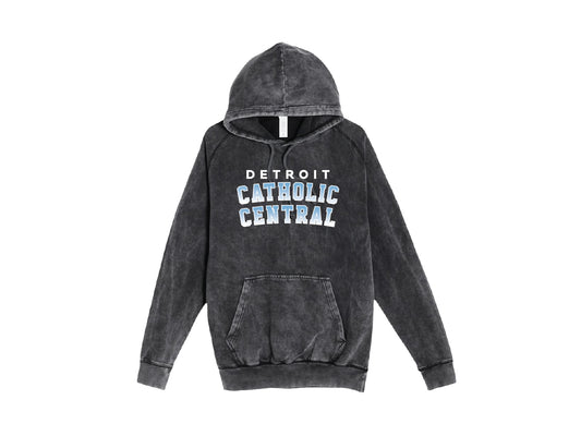 Black Hoodie with Detroit Gradient