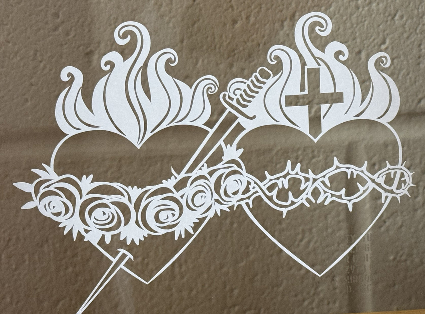 Sacred & Immaculate Heart Sticker