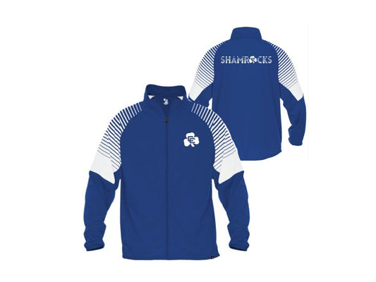 Royal Blue Outercore Full Zip Jacket with CC Shamrock
