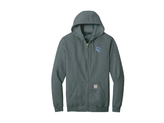 Gray Full Zip Jacket with CC Shamrock