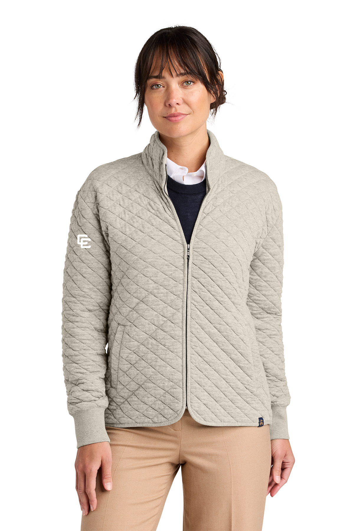 Brooks Brothers Women's Diamond Quilt Full-Zip