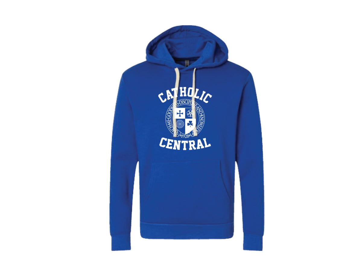 Royal Blue Hoodie with CC Crest