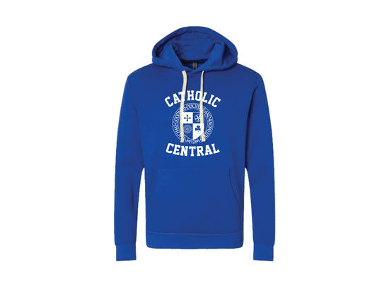 Royal Blue Hoodie with CC Crest