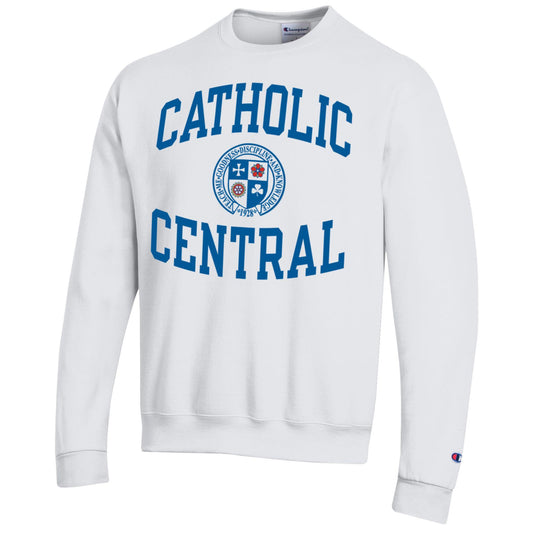 Classic Crest Crewneck- White