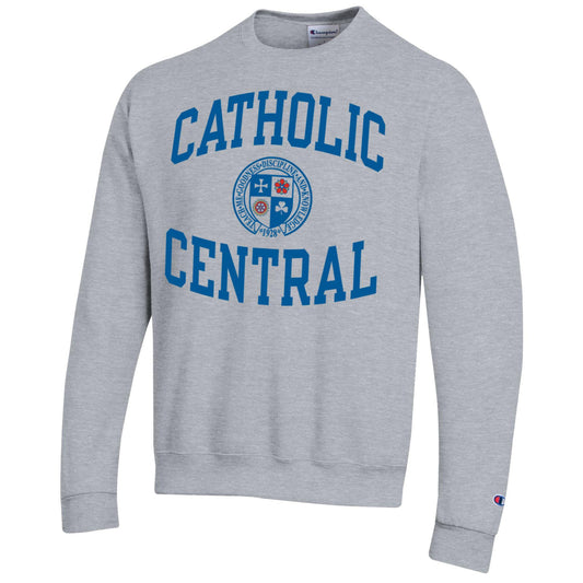 Classic Crest Crewneck- Heather Gray