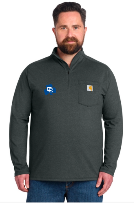 Carhartt Force 1/4-Zip Long Sleeve - Dark Gray