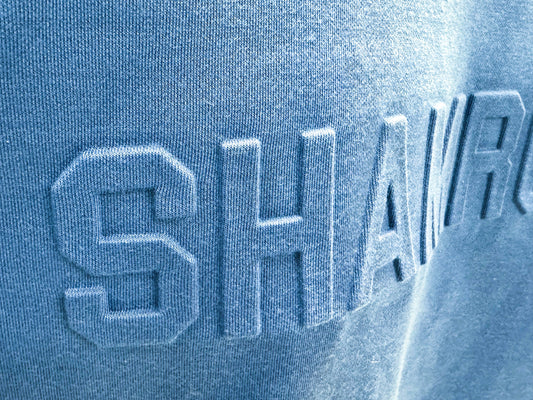 Embossed Pullover Hoody- Royal