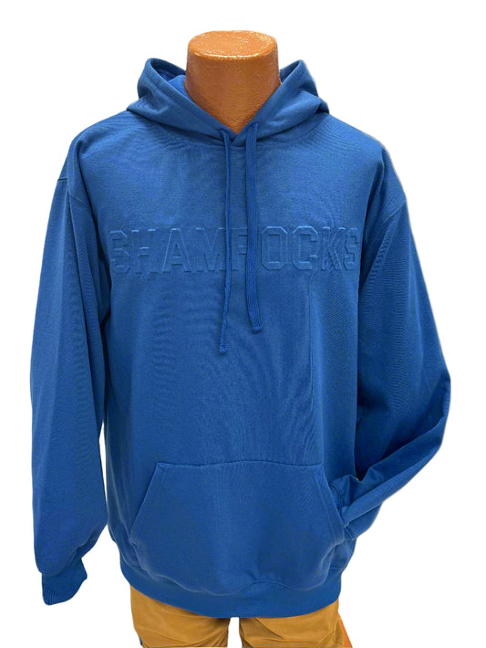 Embossed Pullover Hoody- Royal