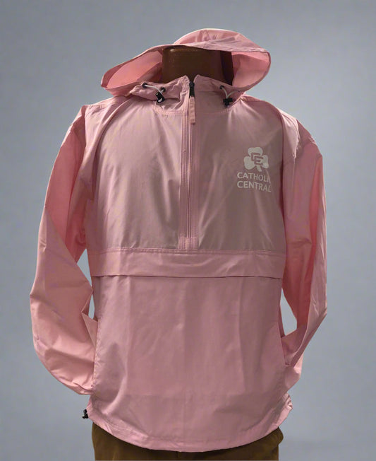 Lightweight Pullover Jacket- Pink