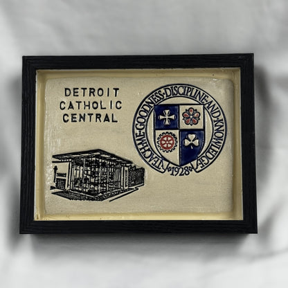 5x7 Handmade Ceramic Tile- Crest and STEM