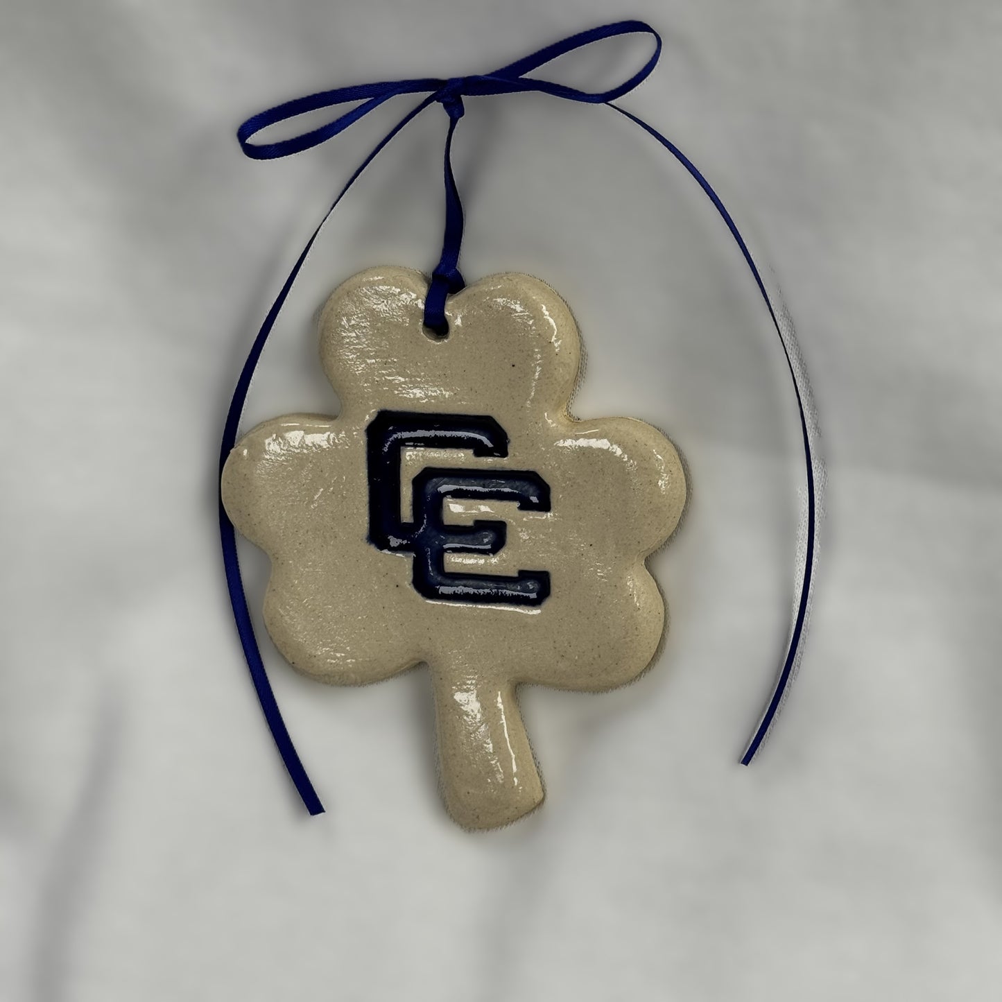 CC Shamrock Clay Ornament